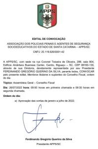 Edital de Convocação 12/07/2022