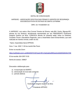 Edital de Convocação 25/02/2022