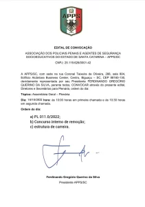 Edital de Convocação 03/10/2022
