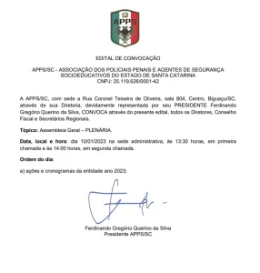 Edital de Convocação 23/12/2022