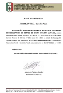 Edital de Convocação 18/08/2023