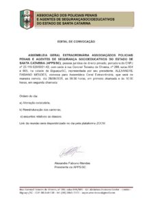 Edital de Convocação 18/08/2025