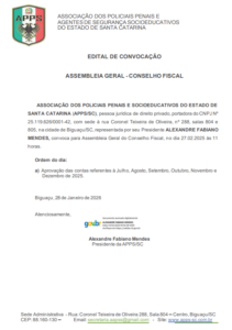 Edital de Convocação 26/01/2026