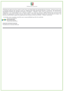 Ato de Encerramento das Inscrições de Chapas 15/04/2026