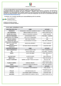 ELEIÇÕES 2026 – ATO DE ENCERRAMENTO DE INSCRIÇÕES DE CHAPA 08/04/2026